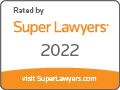 Logo Recognizing Derrick Law Firm Injury Lawyers's affiliation with SuperLawyers